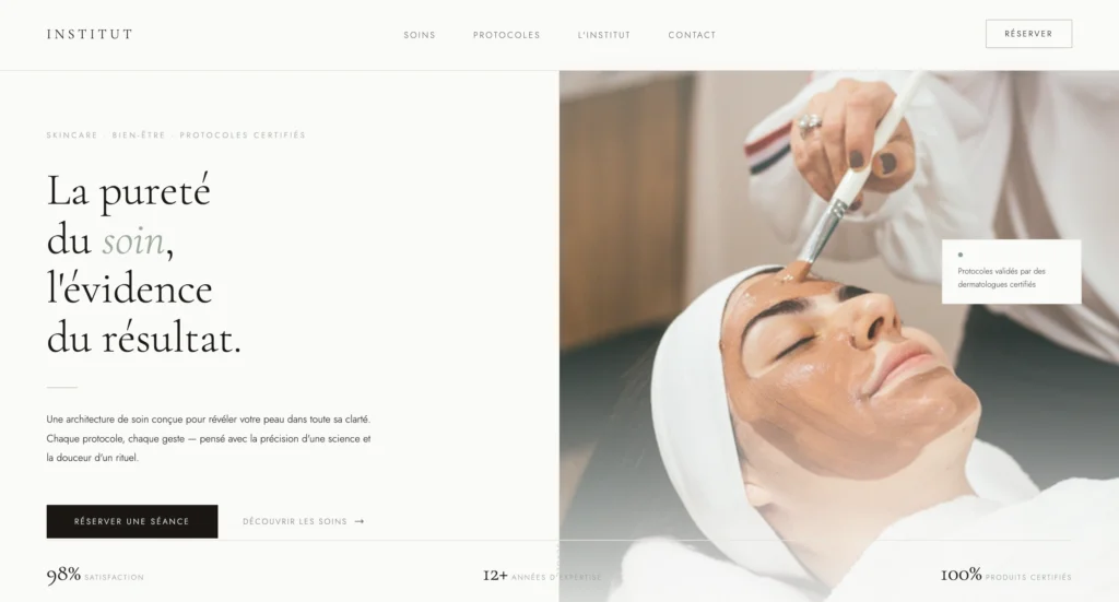 The Aviation model, designed by Koffi Eklou for Gold Aura the web Agency